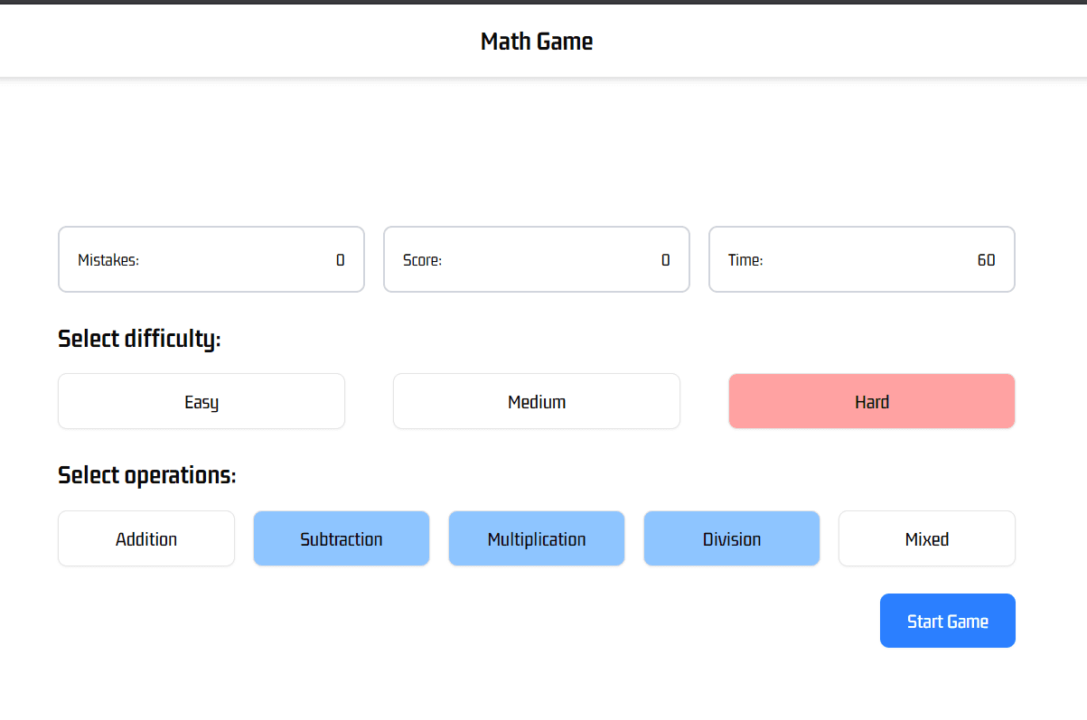 Math Game